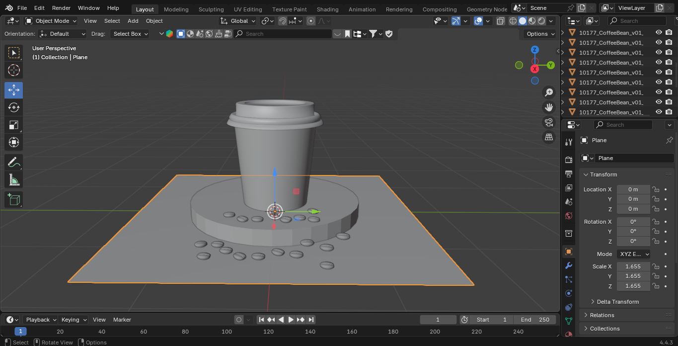 3D Model Cup of Coffee